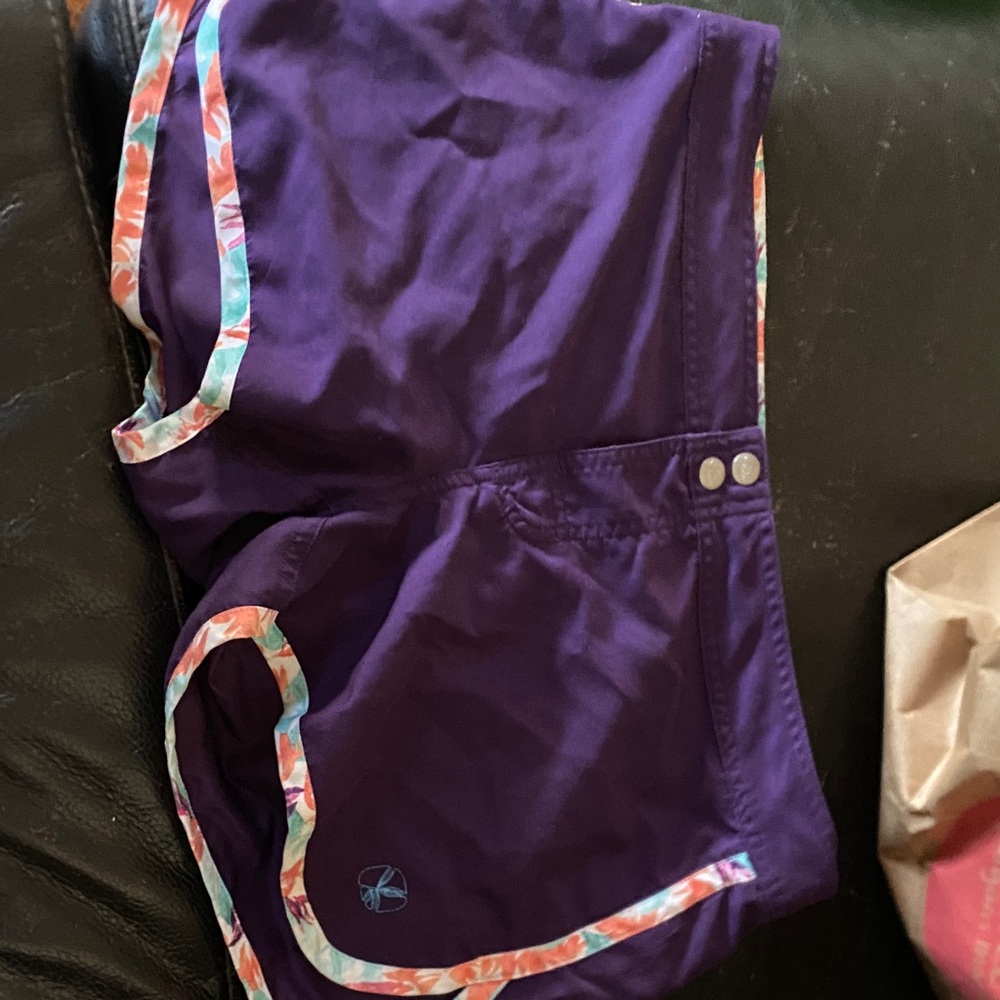 Carve Designs water board Purple Shorts with Multicolor Trim